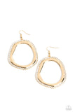 Paparazzi Scintillating Shareholder - Gold Earrings