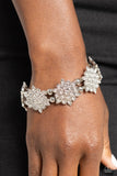 Paparazzi Scintillating Snowflakes - White Bracelet