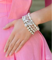 Paparazzi Feminine Charm - Pink Bracelet