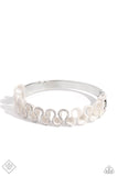 Paparazzi FF NOV Scrunched Surety - White Bracelet