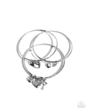 Paparazzi Sealed Sweetheart- Silver Bracelet