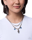 Paparazzi Seashell Sentiment- Blue Necklace