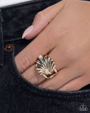 Paparazzi Seashell Side- Blue Ring