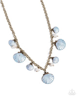 Paparazzi Seashell Sophistication - Brass Necklace