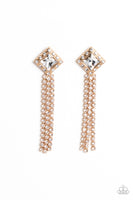 Paparazzi Seasonal Sparkle - Gold Earrings