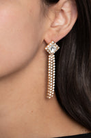 Paparazzi Seasonal Sparkle - Gold Earrings