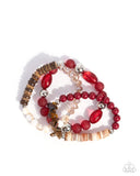 Paparazzi Seasonal Stretch- Red Bracelet
