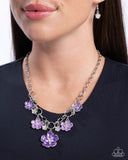 Paparazzi Secretive Sprig - Purple Necklace