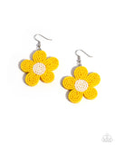Paparazzi Seed Bead Vibrancy- Yellow Earrings