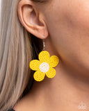 Paparazzi Seed Bead Vibrancy- Yellow Earrings