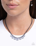 Paparazzi Seeking Out Squares- Black Necklace