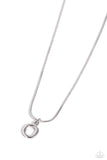 Paparazzi Seize the Initial - Silver - O Necklace
