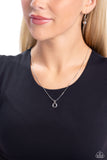 Paparazzi Seize the Initial - Silver - O Necklace