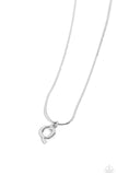 Paparazzi Seize the Initial - Silver - Q Necklace