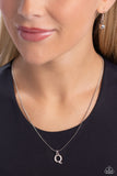 Paparazzi Seize the Initial - Silver - Q Necklace