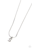 Paparazzi Seize the Initial - Silver - S Necklace