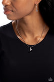 Paparazzi Seize the Initial - Silver - Y Necklace