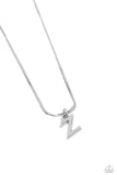 Paparazzi Seize the Initial - Silver - Z Necklace