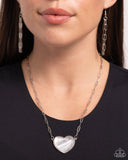 Paparazzi Seize the Sentiment - White Necklace