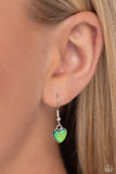 Paparazzi Seize the Simplicity - Green UV Heart Necklace