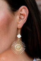 Paparazzi SEP FF Seize the Sunburst - Gold Earrings