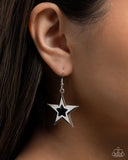 Paparazzi Self-Assured Stars- Black Earrings
