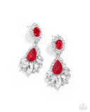 Paparazzi Self-Composed- Red Earrings