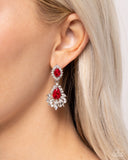 Paparazzi Self-Composed- Red Earrings