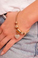 ONE PER PERSON Paparazzi Suitor Sequence - Gold Bracelet