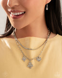 Paparazzi FF MAR 25 Sentimental Sunset- Silver Necklace