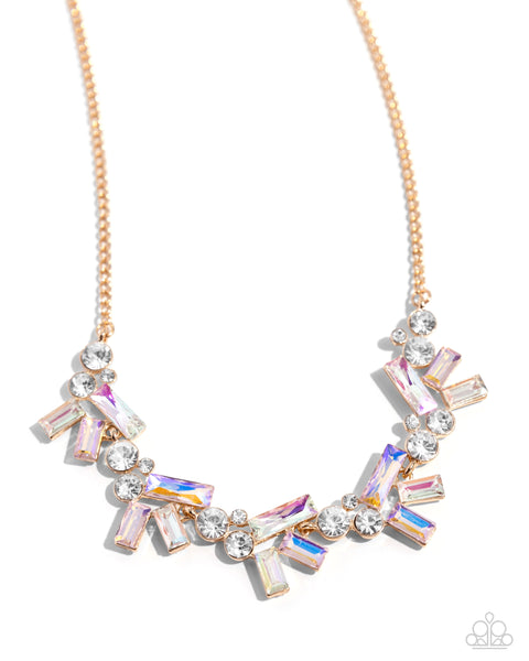 Paparazzi Serene Statement - Gold Necklace