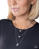 Paparazzi Serious Shapes- Silver Necklace