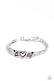 Paparazzi Seriously Smitten - Purple Heart Bracelet