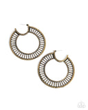 Paparazzi Set the Scene- Brass Earrings