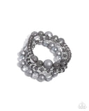 Paparazzi Shattered Stack - Silver