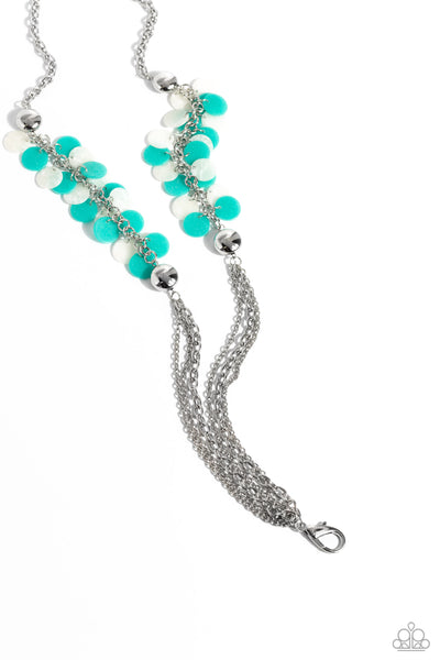 Paparazzi Shell Sensation - Turquoise Lanyard