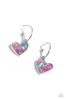 Paparazzi Shell Signal - Pink Hearts Earrings