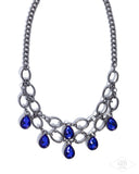 Paparazzi Show-Stopping Shimmer- Blue Necklace