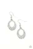 Paparazzi Showroom Sizzle - White Earrings
