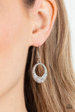 Paparazzi Showroom Sizzle - White Earrings