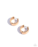 Paparazzi Signature Sheen - Gold Hoops Earrings