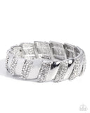 Paparazzi Signature Shimmer  - White Bracelet