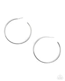 Paparazzi Simple Suit- Silver Hoops Earrings