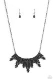 Paparazzi Skyscraping Sparkle - Black Hematite Necklace