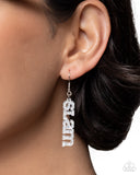 Pparazzi Slam Dunk Statement- Silver Earrings