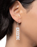 Pparazzi Slam Dunk Statement- Silver Earrings