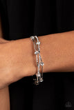Paparazzi Slammin Sparkle - white Bracelet