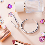 Paparazzi Sleek Selvage- Silver Hoops Earrings