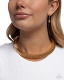 Paparazzi Sleek Suite- Gold Necklace