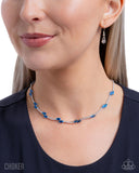 Paparazzi Sliding Shine- Blue Necklace